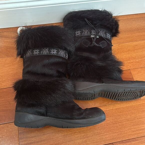 Tecnica Skandia Women's Black Fur Ski Boots Made in Italy size 10 - Picture 6 of 12